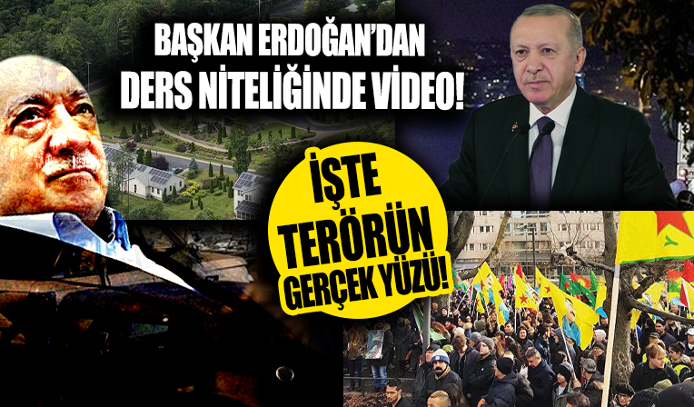 Başkan Erdoğan NATO liderlerine gösterdi: İşte terörün gerçek yüzü...