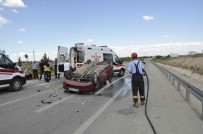 Karaman'da 2 Otomobil Çarpisti Açiklamasi 4 Yarali Haberi