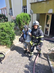 Apartmanda Yangin Çikti, 5 Kisi Dumandan Etkilendi