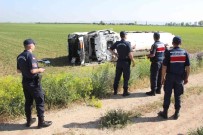 Karaman'da Devrilen LPG Yüklü Tankerin Sürücüsü Hayatini Kaybetti