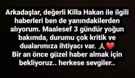 Ceza'dan Killa Hakan paylaşımı!