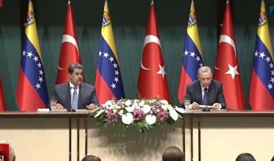 Başkan Erdoğan, Venezuela Devlet Başkanı Maduro ile toplantıda!