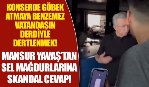 Ankara selle mücadele ederken konserde oyun oynayan Mansur Yavaş'tan vatandaşa skandal cevap: Valiliğe iletin