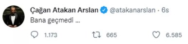 Atakan Arslan'dan dikkat çeken paylaşım!