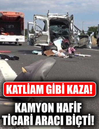 Tekirdağ’da feci kaza! Sürücü Ercan Çiçek ile ikizleri öldü!