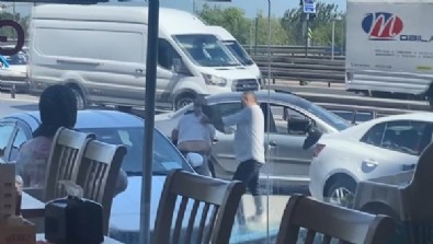 E5'te herkesin gözü önünde 9 bin lira borcu için darbedilip kaçırıldı!