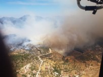 Datça ve Çeşme'de orman yangını. Evler tahliye ediliyor!