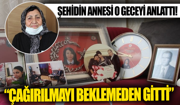 Kahraman şehidin hikayesini annesi gözyaşları içinde anlattı: 15 Temmuz gecesi çağrılmayı beklemeden gitti!
