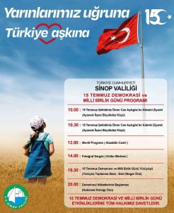 Sinop'ta 15 Temmuz Programi Açiklandi