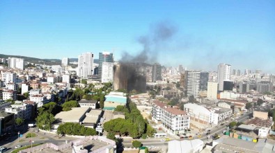Maltepe'de 15 Katli Insaat Halindeki Binada Yangin