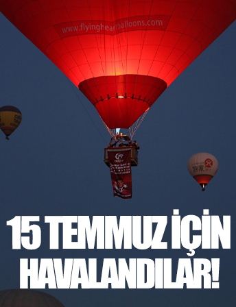 Türk bayrakları ve Ömer Halisdemir posteriyle havalandılar