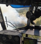 Manisa'daki Orman Yanginina 5 Uçak Ve 8 Helikopter Müdahale Ediyor