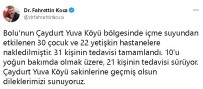 Bakan Koca'dan Bolu'daki Zehirlenmelerle Ilgili Açiklama