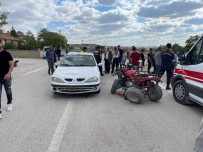 Konya'da ATV Motor Ile Otomobil Çarpisti Açiklamasi 2 Yarali