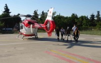 Kalp Krizi Geçiren Kadin Ambulans Helikopterle Hastaneye Sevk Edildi