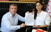 YKS Adiyaman Birincisi Seren Esmer, Ödüllendirildi