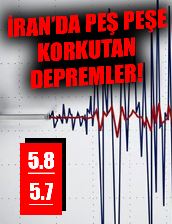 İran'da peş peşe korkutan depremler meydana geldi!