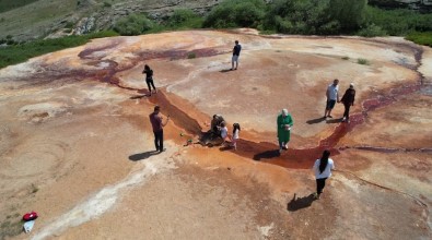 Otlukbeli Travertenli Gölü Turizme Kazandiriliyor