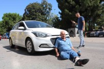 Kazada Yaralanan Motosiklet Sürücüsünün Sagduyusu Takdir Topladi