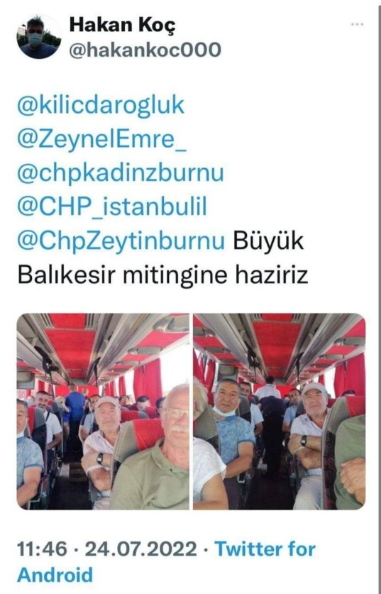 CHP'nin miting fiyaskosu! Kalabalık olsun diye İstanbul ve çevre illerden belediye otobüslerine doluşup Balıkesir'e gittiler