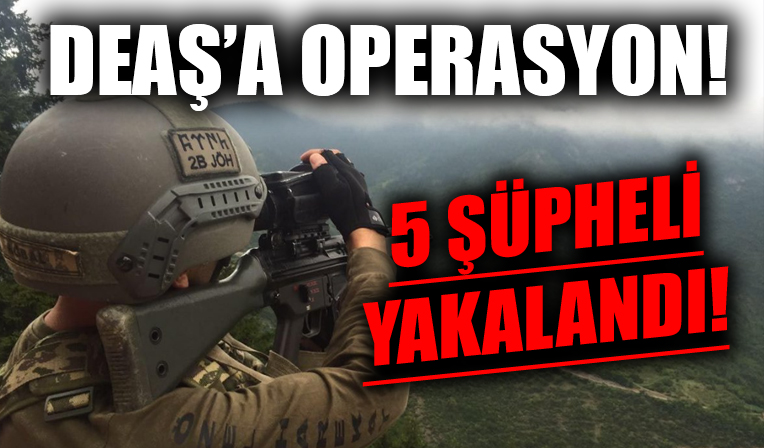 Kocaeli'de DEAŞ'a yönelik operasyonda 5 şüpheli yakalandı!