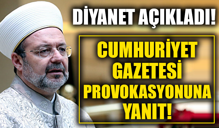 Diyanet İşleri Başkanlığı açıkladı! Yüce dinimiz İslam'ın ilkelerinin alaya alınması saygısızlıktır