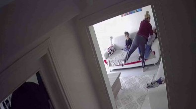 Bosandigi Esinin Çocuklarina Uyguladigi Siddeti Gizli Kamera Ile Görüntüledi