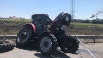 Traktöre Çarpan Tir Sürücüsü Öldü