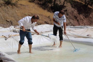 Batman'da 4 Asirdir Dede Meslegi Yapan Köylüler, Haftada 150 Ton Tuz Çikartiyor