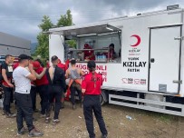 Kayip Operatörü Arama Çalismalarina Katilan 650 Personele Kizilay'dan Gida Destegi