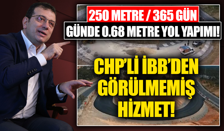 CHP'li İBB'den alay konusu olan açılış! 250 metrelik yolu bir senede bitirdiler üstüne bir de açılış yaptılar!
