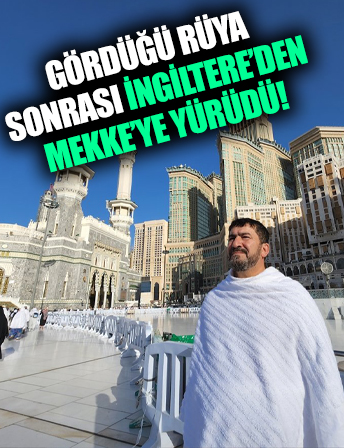 İngiltere'den çıkan Adam Muhammed, 11 ayda yürüyerek Mekke'ye ulaştı!