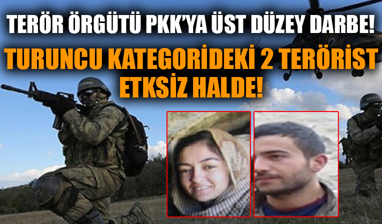 Terör örgütü PKK'ya üst düzey operasyon! Turuncu kategorideki iki terörist etkisiz halde!