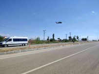 Malatya'da Helikopter Destekli Trafik Denetimi