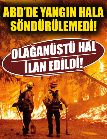 ABD'de yangın hala söndürülemedi! Yılın en büyük yangını! Olağanüstü hal ilan edildi!
