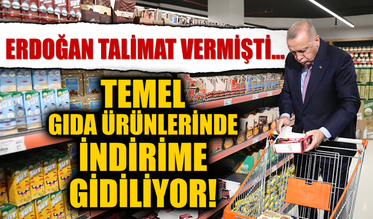 Erdoğan'ın talimatı sonrası kooperatiflere ait marketler birçok temel gıda ürününde indirime gidecek