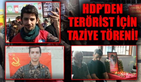 Ağrı'da öldürülen terörist için HDP'den taziye töreni!
