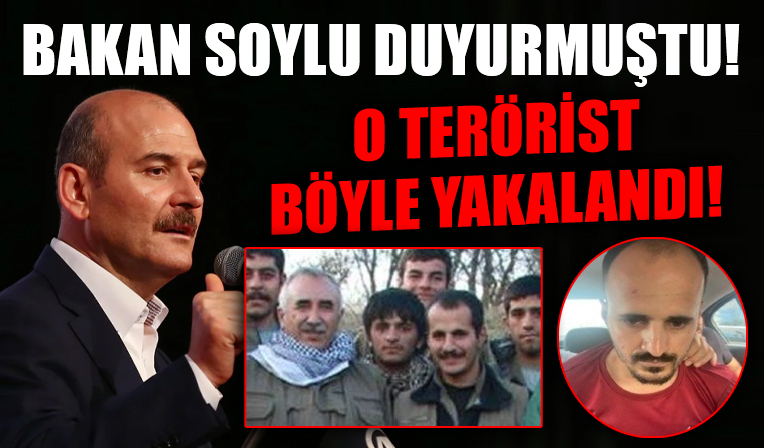 İçişleri Bakanı Süleyman Soylu duyurmuştu! O terörist böyle yakalandı!