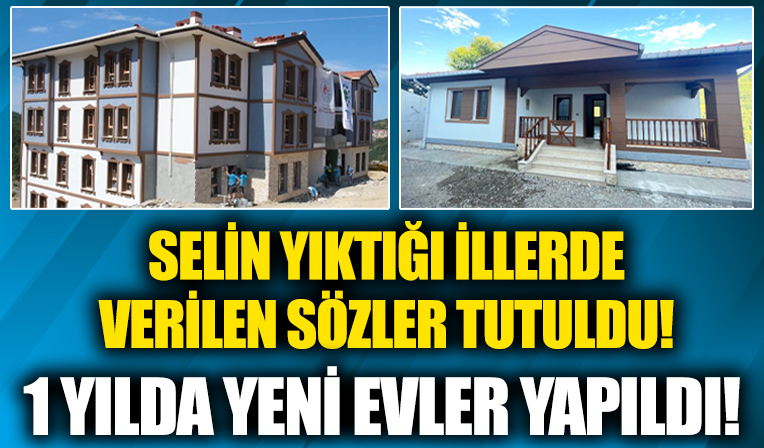 Murat Kurum: Selden etkilenen bölgelerin inşa sürecinde son aşamaya geldik!
