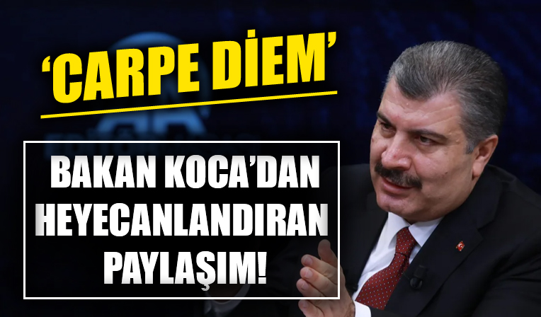 Sağlık Bakanı Koca'dan sağlık çalışanlarının özlük haklarına ilişkin paylaşım! 'Carpe diem'