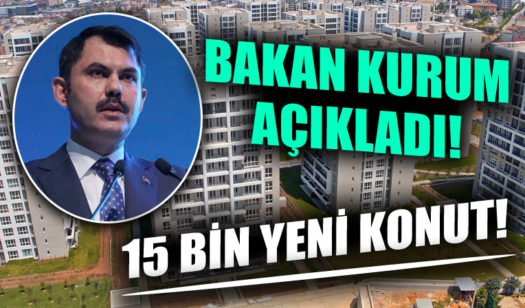 Bakan Murat Kurum açıkladı! Gaziantep'e 15 bin yeni konut!