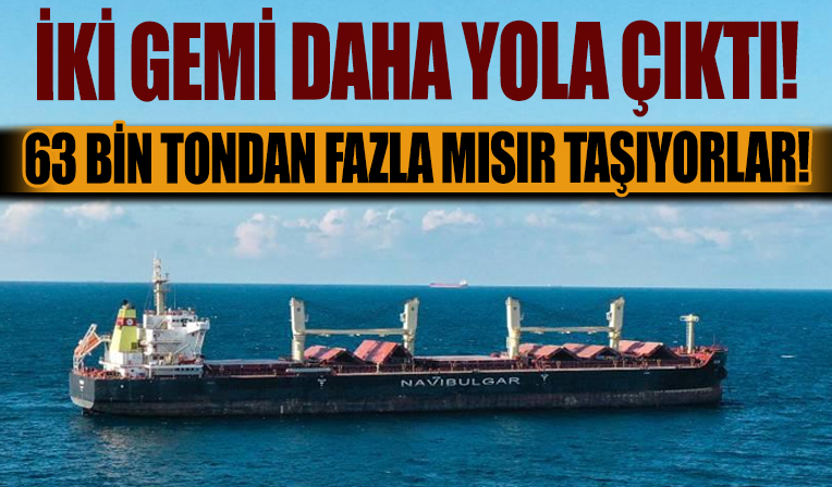 Tahıl sevkiyatı kapsamında iki gemi daha bu sabah Ukrayna'dan yola çıktı