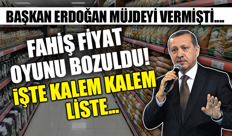 Başkan Erdoğan müjdeyi vermişti! İndirimler halka nefes aldıracak: İşte kalem kalem o liste