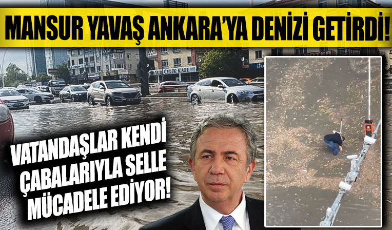 Ankara’da şiddetli yağış başladı!