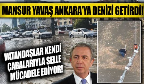 Ankara’da şiddetli yağış başladı!