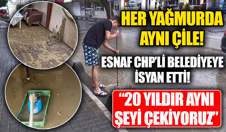 Tekirdağ’da birçok işyerini su bastı! Esnaf CHP'li belediyeye isyan etti: 20 yıldır aynı şeyi çekiyoruz