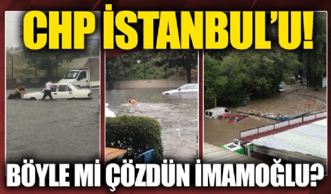 CHP'li İBB suya battı! Vatandaş İstanbul'u bir kez daha sele teslim eden İmamoğlu'na sordu: Böyle mi çözdün?