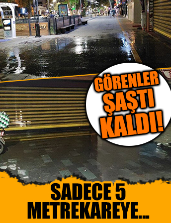 Kocaeli'de ilginç olay: Sadece 5 metrekarelik alana yağmur yağdı
