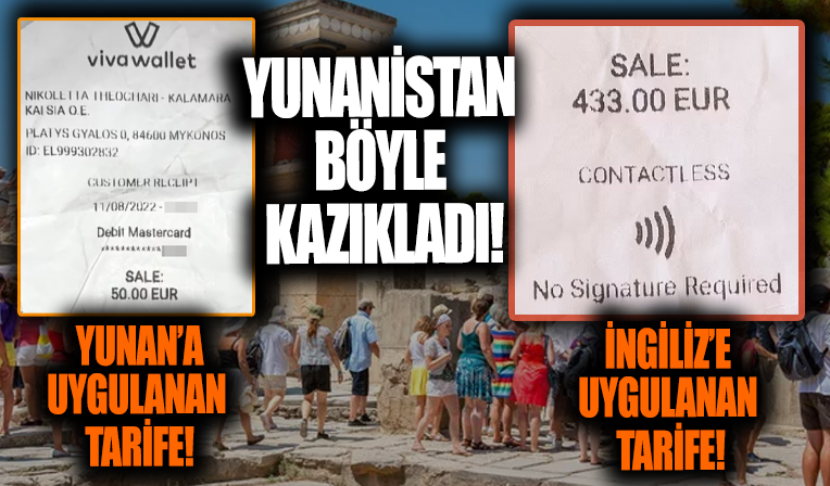 Yunanistan'da turistlere yüksek fiyatlı yemek faturaları kesildi
