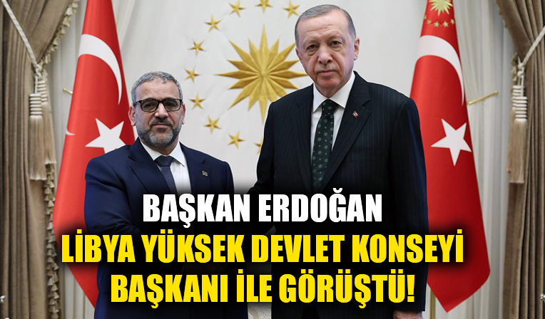 Cumhurbaşkanı Erdoğan Libya Yüksek Devlet Konseyi Başkanı ile görüştü!